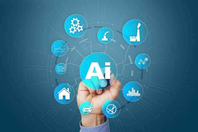 business automation, AI, technology concepts