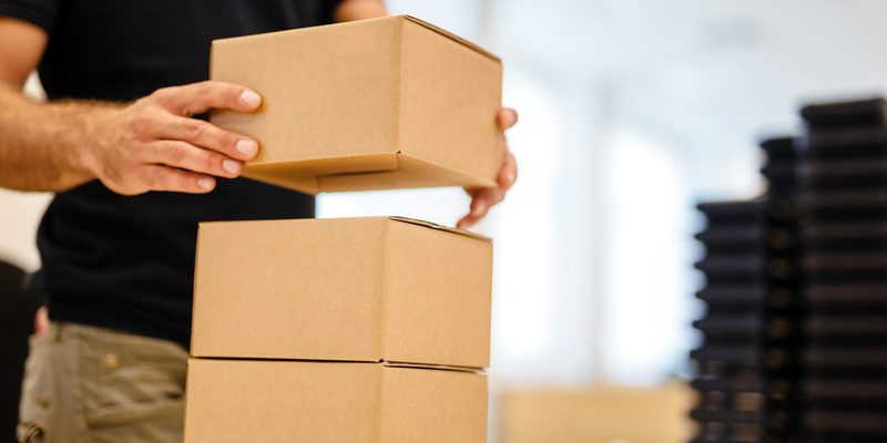 Packaging process before shipping