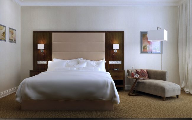 contemporary guest bedroom